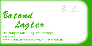 botond lagler business card